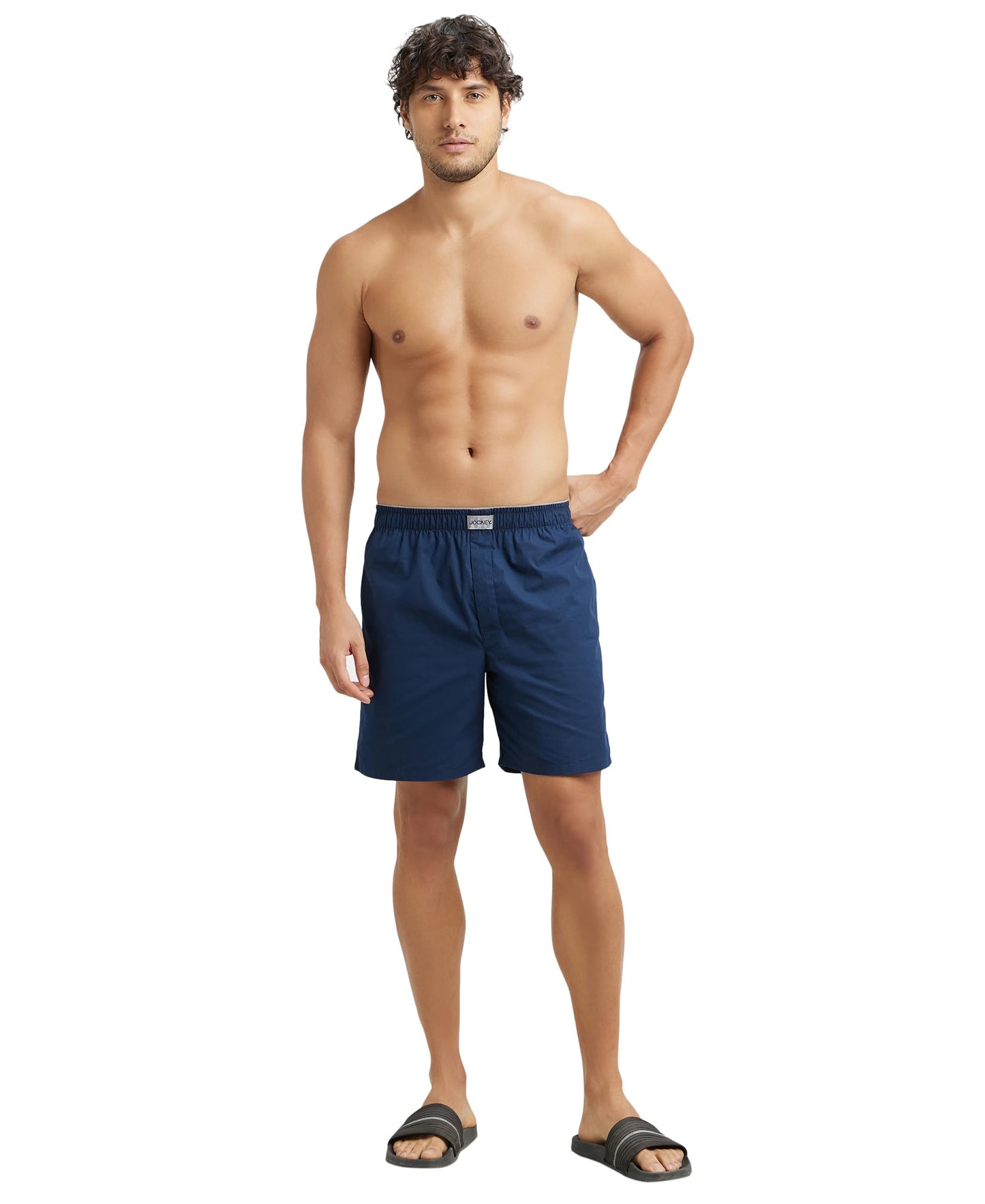 Jockey MC10 Men's Super Combed Mercerized Cotton Woven Fabric Boxer Shorts