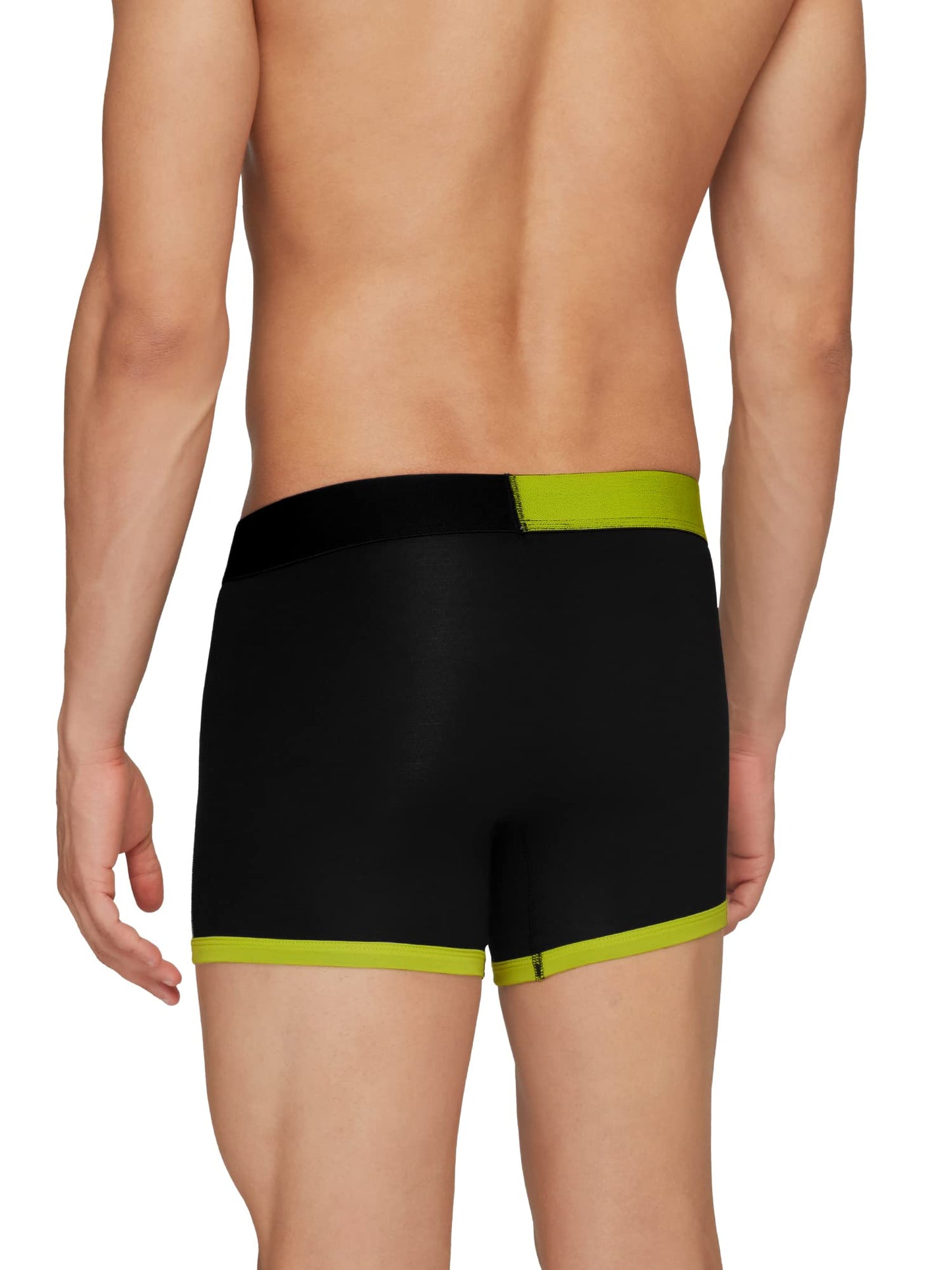 XYXX Men's Dualist Micromodal Regular Fit Colorblock Antimicrobial Trunk with No Marks Waistband (Pack of 2)