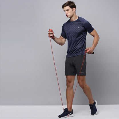 Sporto Men's Instacool Printed Jersey Tee with Side Mesh