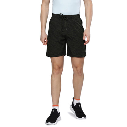Sporto Men's Techno Printed Dry Fit Bermuda Short|Grey