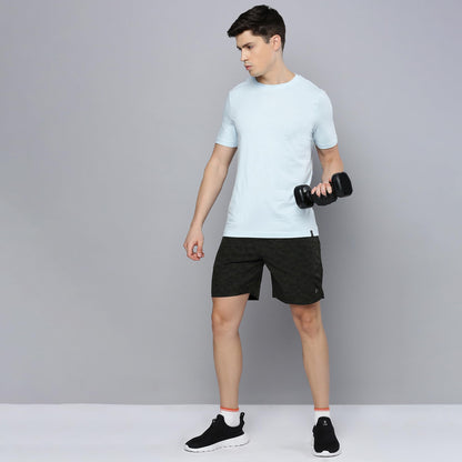 Sporto Men's Techno Printed Dry Fit Bermuda Short|Grey