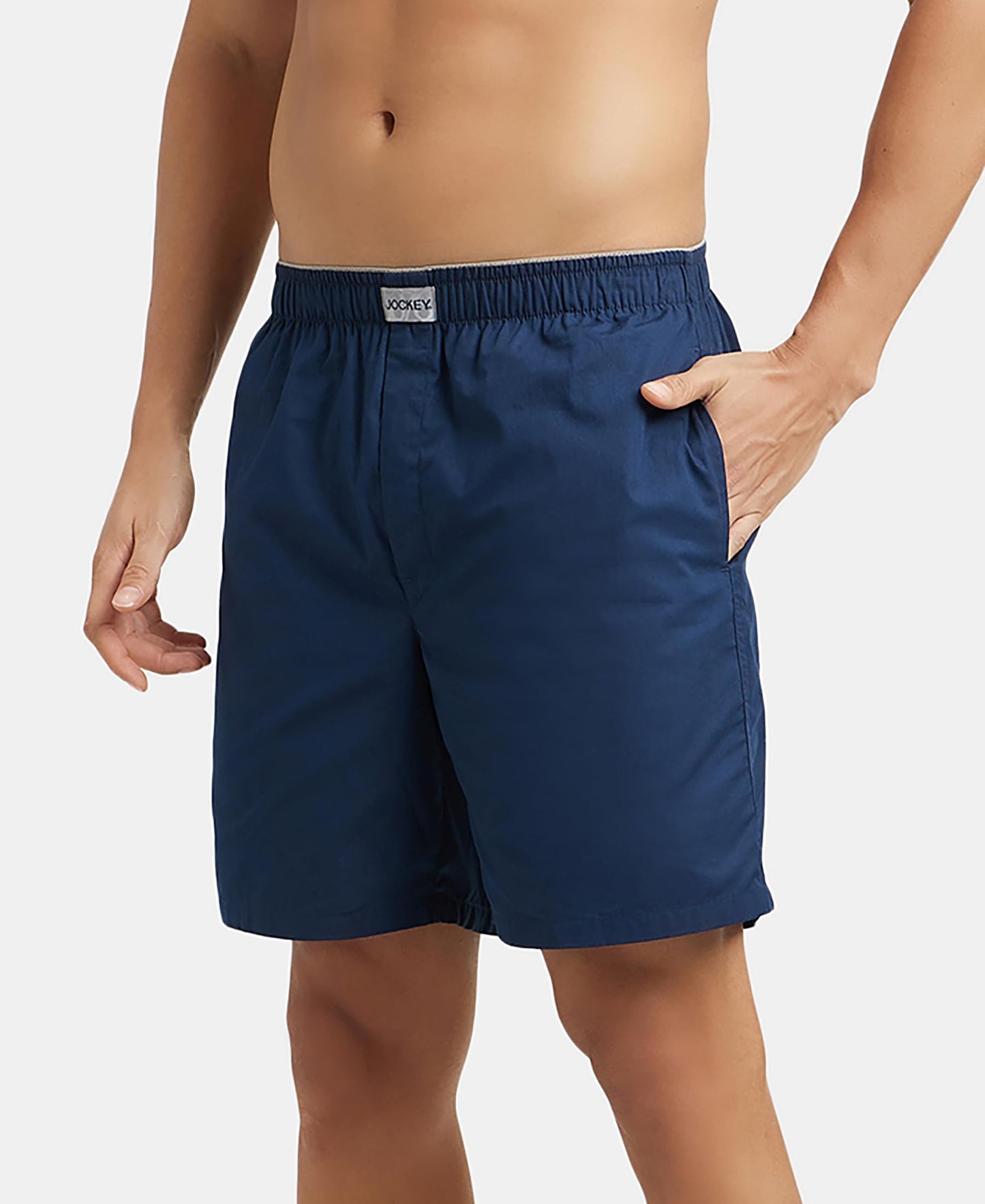 Jockey MC10 Men's Super Combed Mercerized Cotton Woven Fabric Boxer Shorts