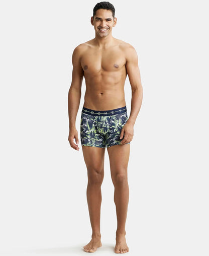Jockey NY02 Men's Super Combed Cotton Elastane Stretch Printed Trunk with Ultrasoft Waistband (Prints May Vary)