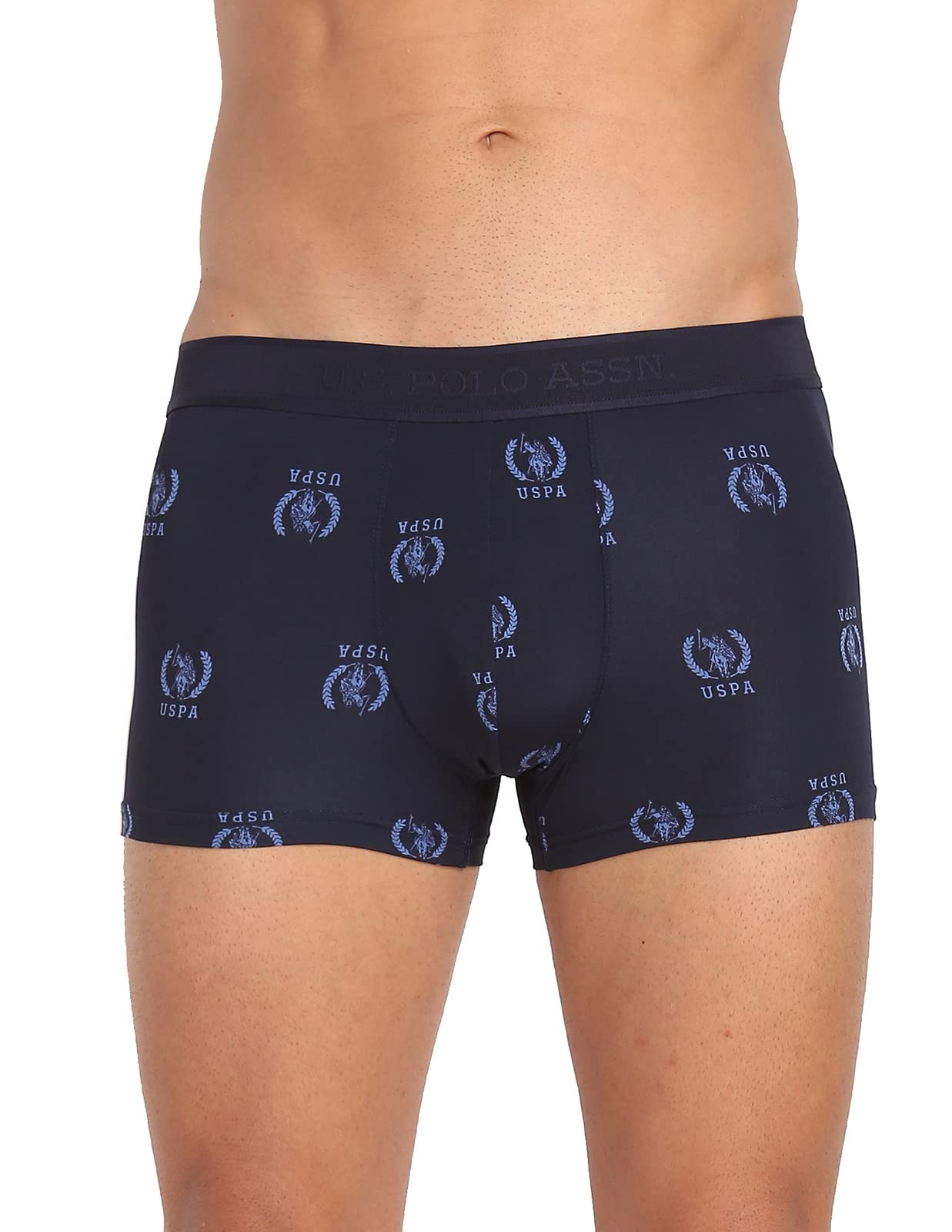 U.S. POLO ASSN. Men's Nylon Stretch Printed AT002 Active Trunks - Pack of 1