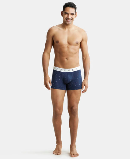 Jockey NY02 Men's Super Combed Cotton Elastane Stretch Printed Trunk with Ultrasoft Waistband (Prints May Vary)