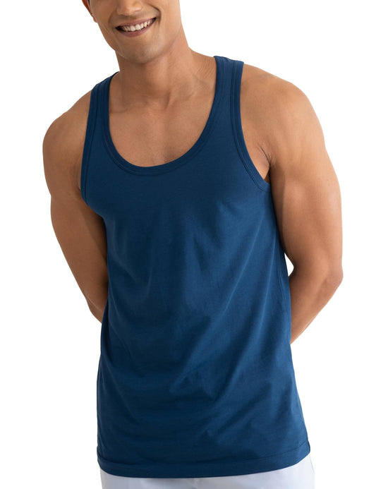 DAMENSCH Neo-Cotton Round Neck Vest for Man, Anti-Bacterial, Shape Retaining Vest, 100% Cotton Banyan for Men, Buttery Soft Inner Baniyan