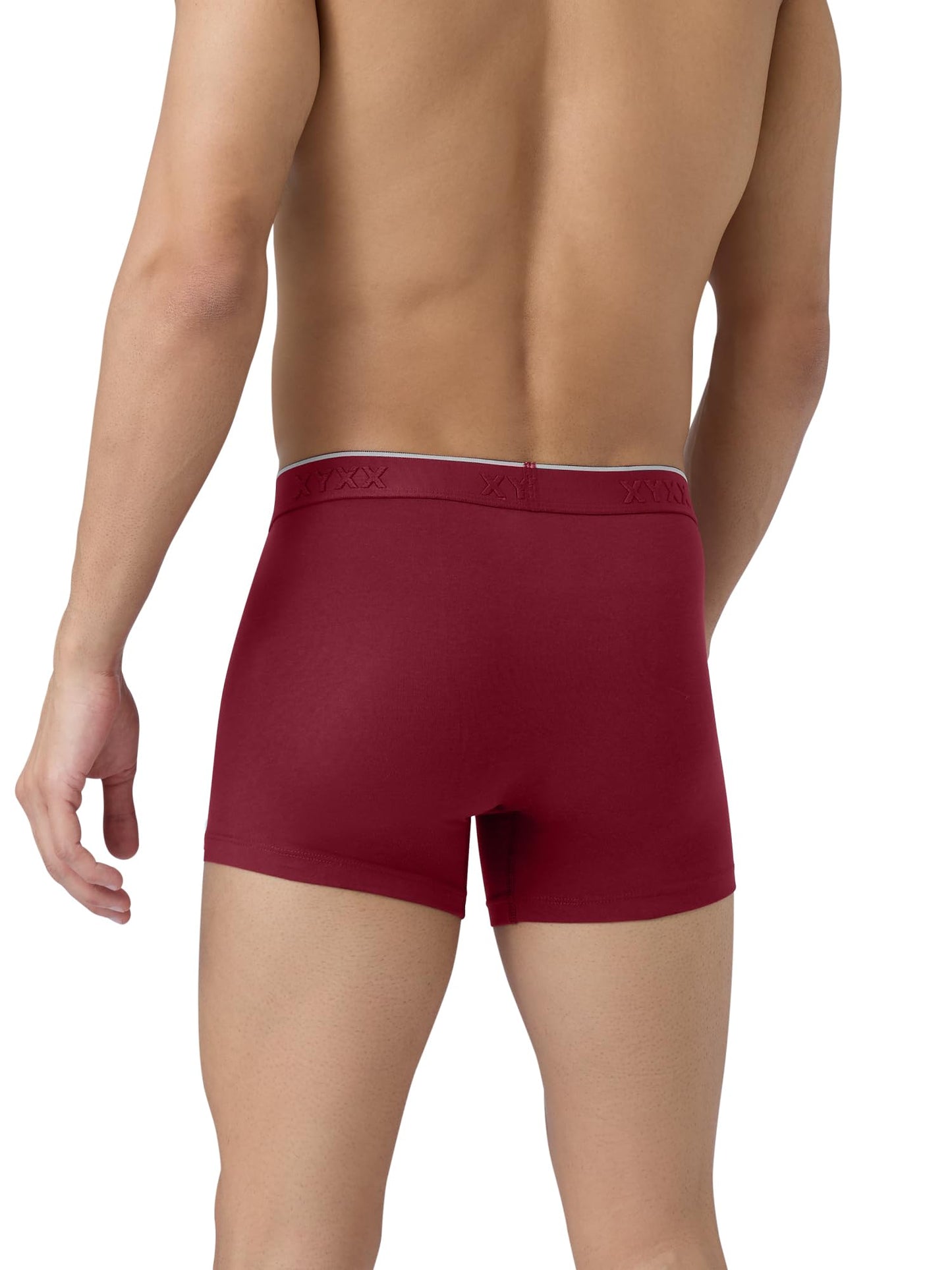 XYXX Men's Crux 100% Super Combed Cotton Regular Fit Solid Antibacterial Trunks with No Marks Waistband