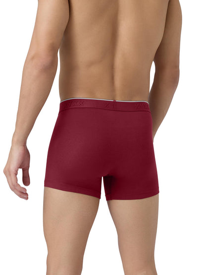 XYXX Men's Crux 100% Super Combed Cotton Regular Fit Solid Antibacterial Trunks with No Marks Waistband