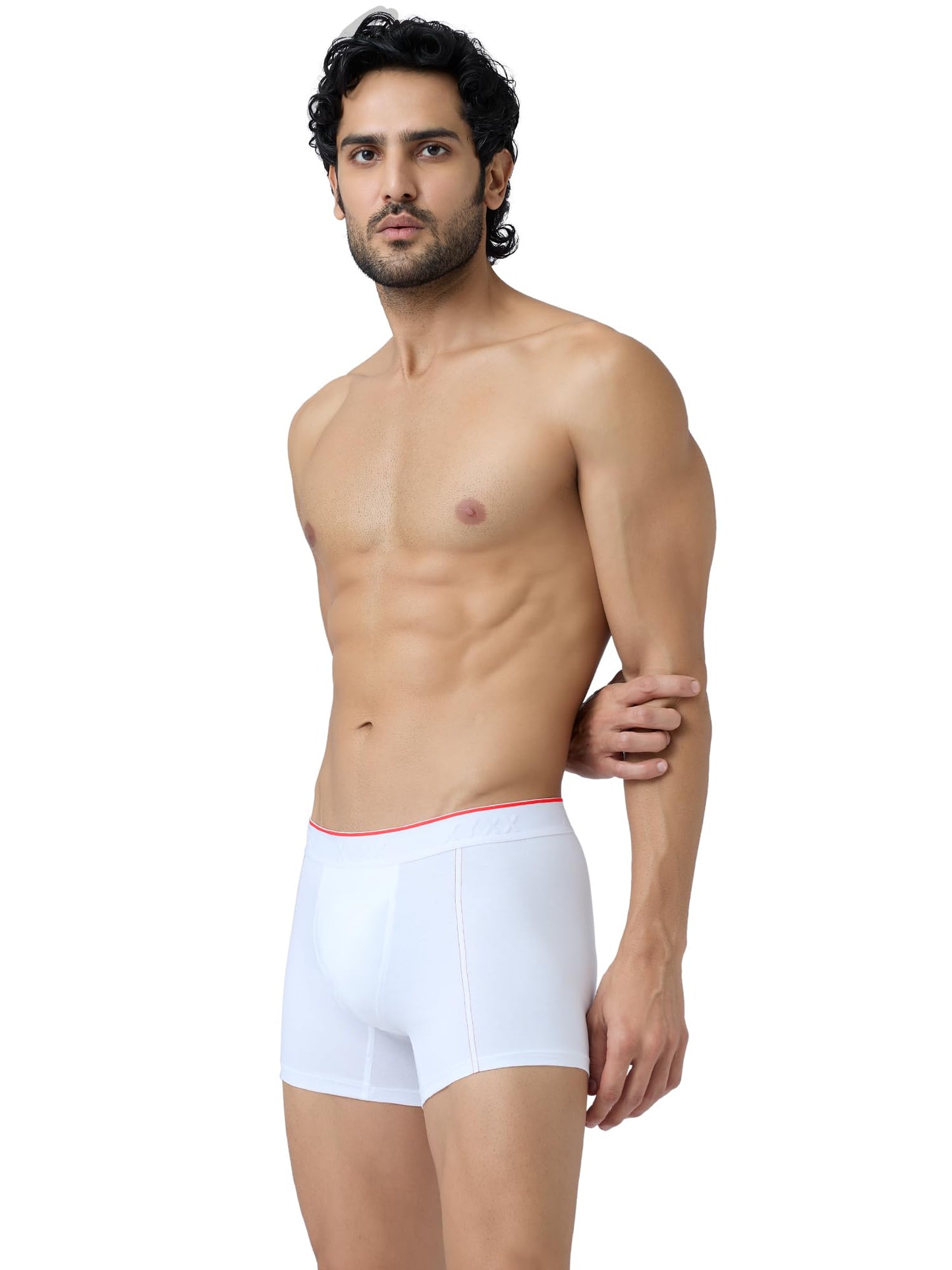 XYXX Men's Crux 100% Super Combed Cotton Regular Fit Solid Antibacterial Trunks with No Marks Waistband