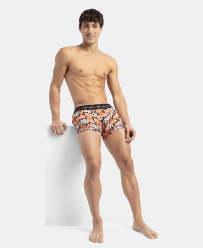 Jockey NY02 Men's Super Combed Cotton Elastane Stretch Printed Trunk with Ultrasoft Waistband (Prints May Vary)