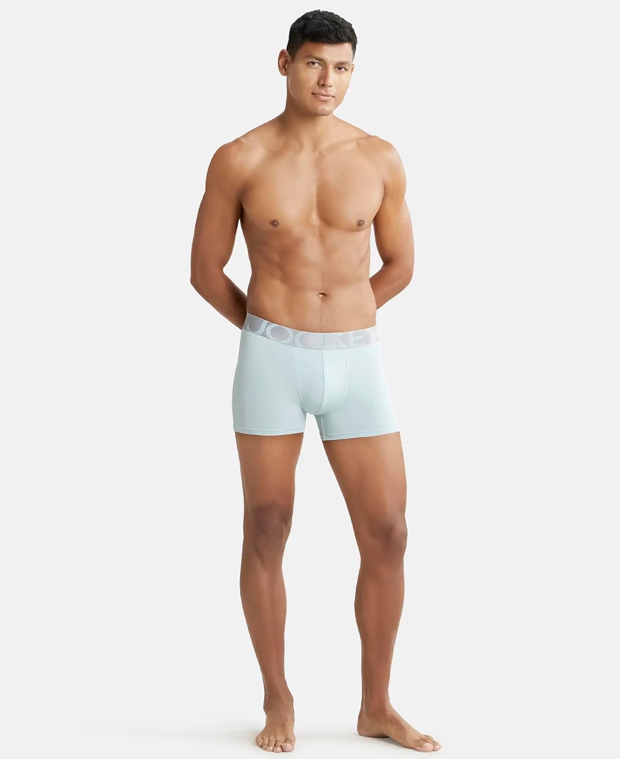 Jockey IC28 Men's Tactel Microfiber Elastane Stretch Solid Trunk with Moisture Move Treatment