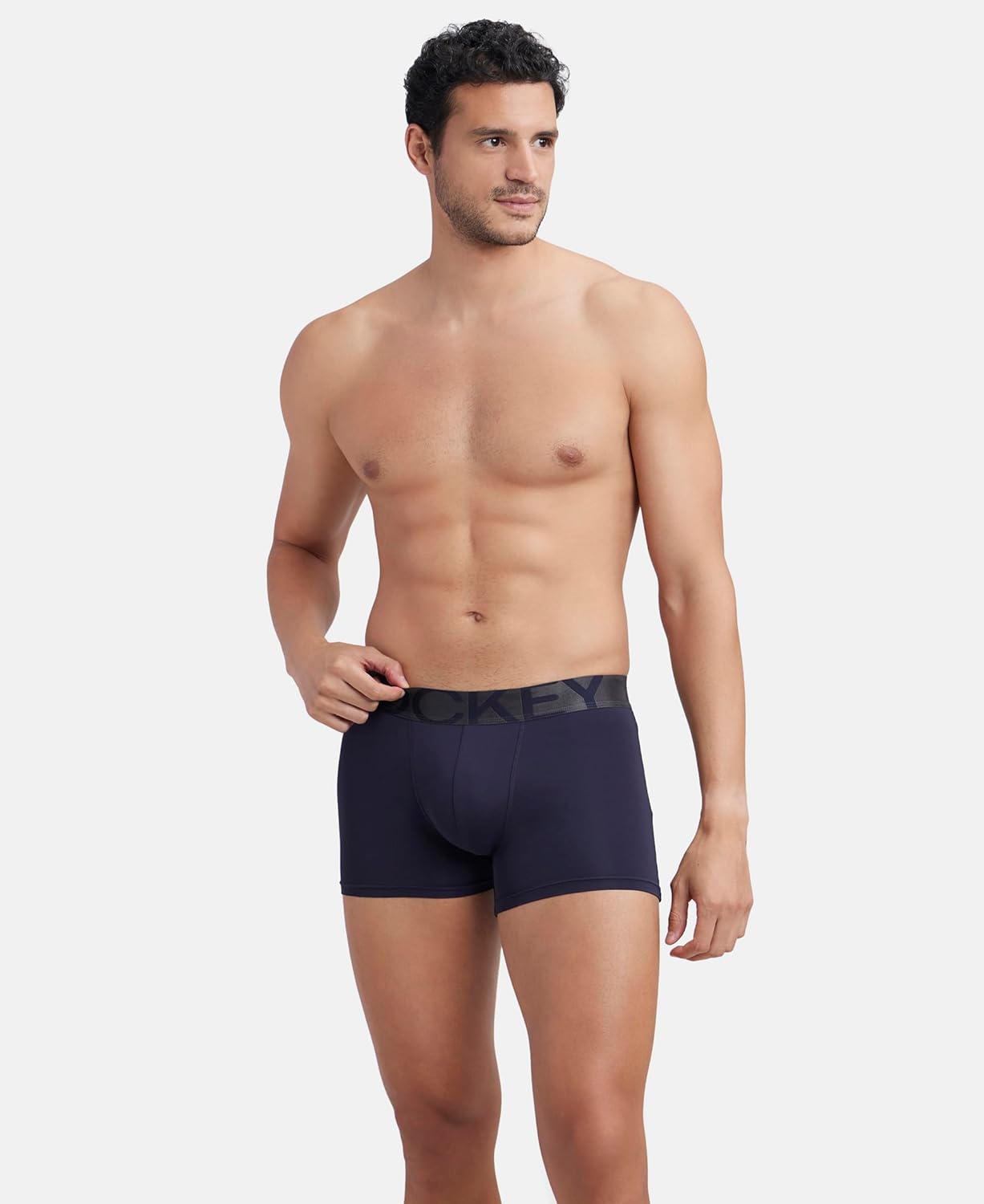 Jockey IC28 Men's Tactel Microfiber Elastane Stretch Solid Trunk with Moisture Move Treatment