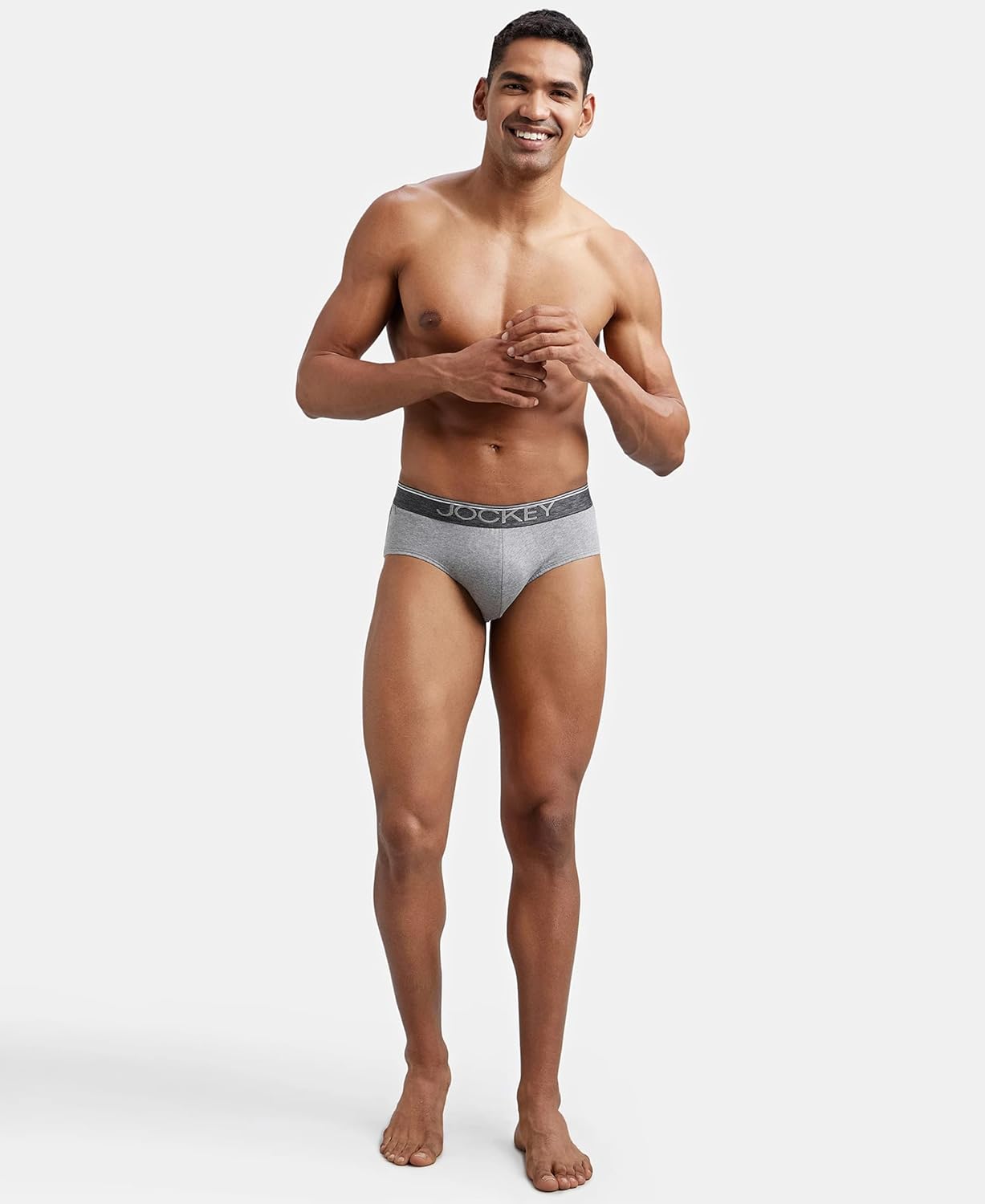 Jockey 8037 Men's Super Combed Cotton Solid Brief with Ultrasoft Waistband (Pack of 2)