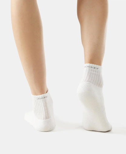 Jockey 7036 Men's Compact Cotton Terry Ankle Length Socks With Stay Fresh Treatment (Pack of 3)