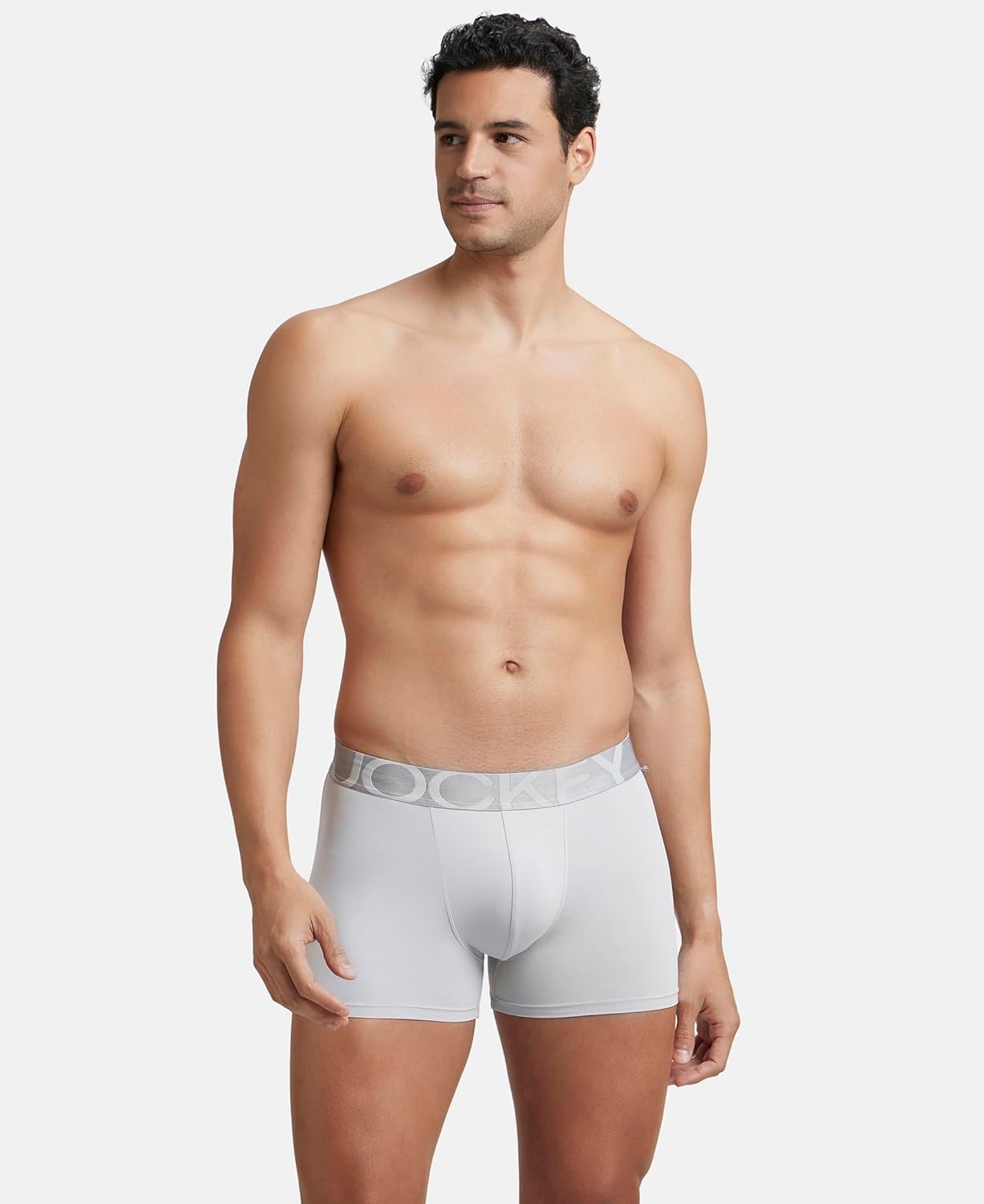 Jockey IC28 Men's Tactel Microfiber Elastane Stretch Solid Trunk with Moisture Move Treatment
