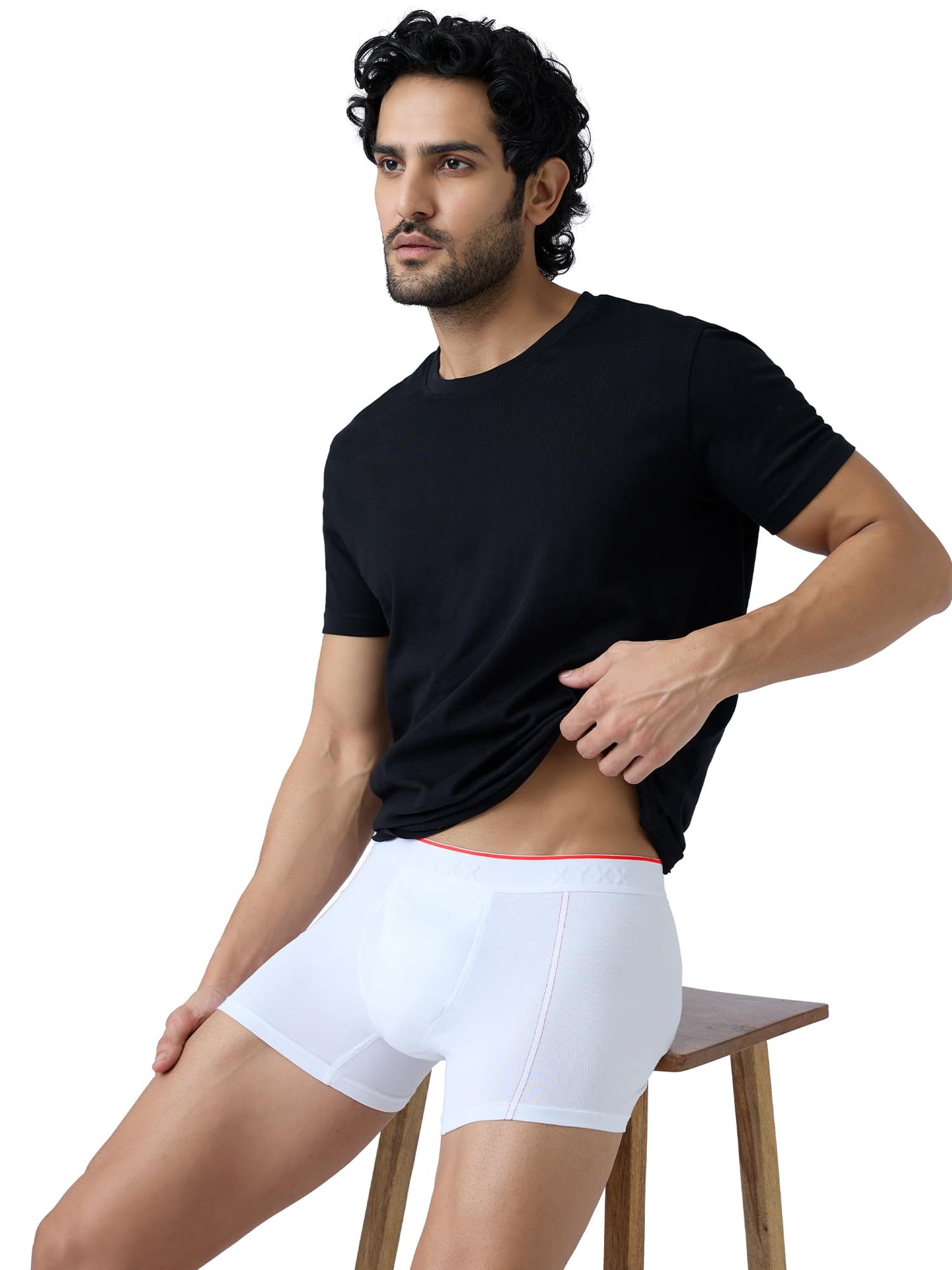 XYXX Men's Crux 100% Super Combed Cotton Regular Fit Solid Antibacterial Trunks with No Marks Waistband