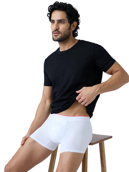XYXX Men's Crux 100% Super Combed Cotton Regular Fit Solid Antibacterial Trunks with No Marks Waistband