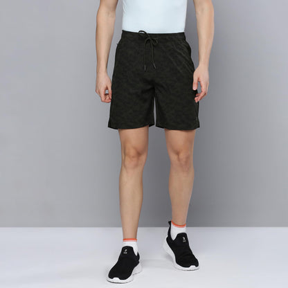Sporto Men's Techno Printed Dry Fit Bermuda Short|Grey
