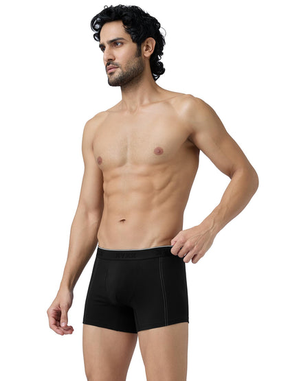 XYXX Men's Crux 100% Super Combed Cotton Regular Fit Solid Antibacterial Trunks with No Marks Waistband