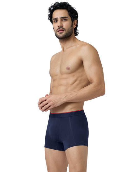 XYXX Men's Crux 100% Super Combed Cotton Regular Fit Solid Antibacterial Trunks with No Marks Waistband
