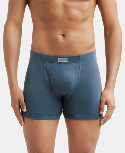 Jockey 8008 Men's Super Combed Cotton Rib Solid Boxer Brief with Ultrasoft Concealed Waistband (Pack of 3)