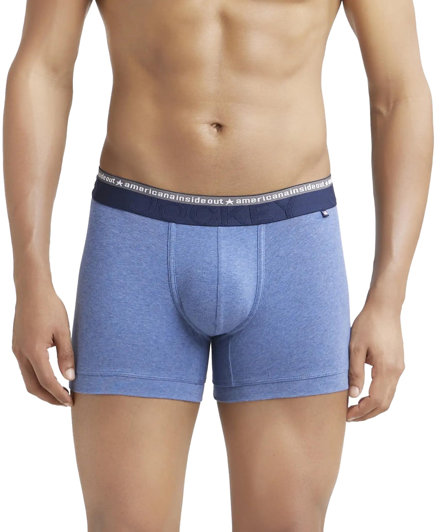 Jockey US60 Men's Super Combed Cotton Elastane Stretch Solid Trunk with Ultrasoft Waistband