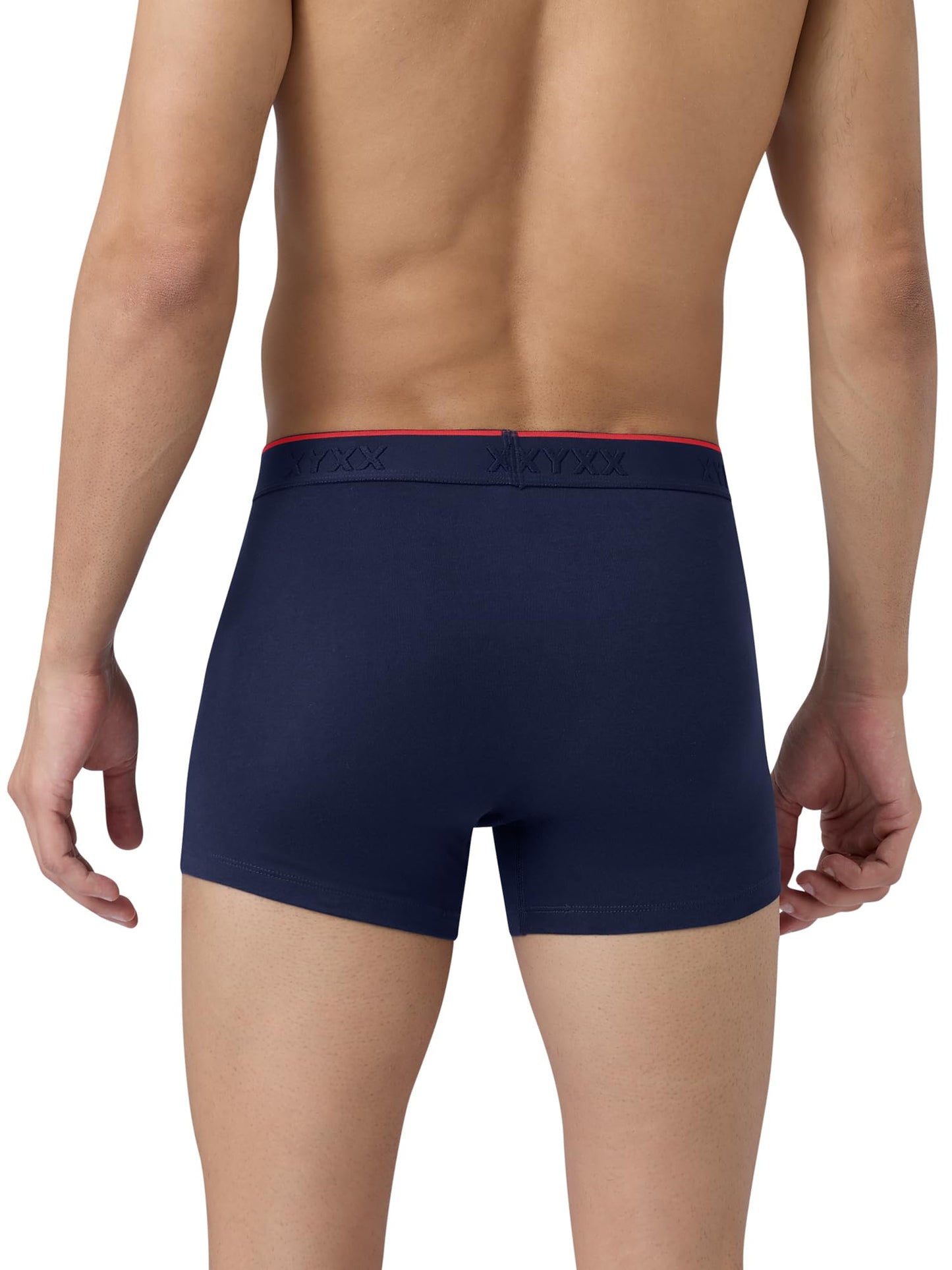 XYXX Men's Crux 100% Super Combed Cotton Regular Fit Solid Antibacterial Trunks with No Marks Waistband