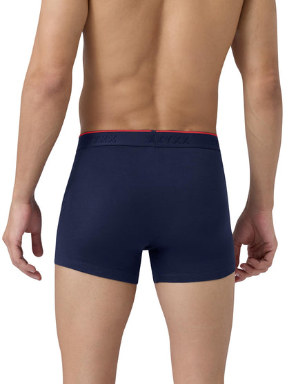 XYXX Men's Crux 100% Super Combed Cotton Regular Fit Solid Antibacterial Trunks with No Marks Waistband