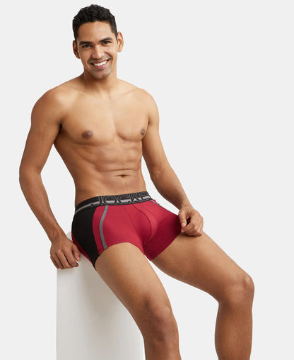 Jockey US21 Men's Super Combed Cotton Elastane Stretch Solid Trunk with Ultrasoft Waistband