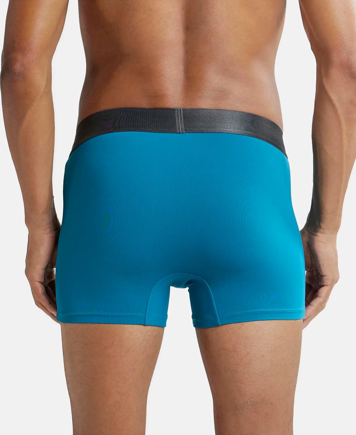 Jockey IC28 Men's Tactel Microfiber Elastane Stretch Solid Trunk with Moisture Move Treatment