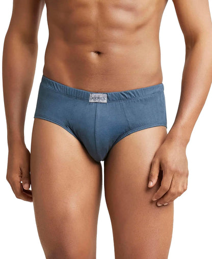 Jockey 8035 Men's Super Combed Cotton Solid Poco Brief with Ultrasoft Concealed Waistband (Pack of 2)