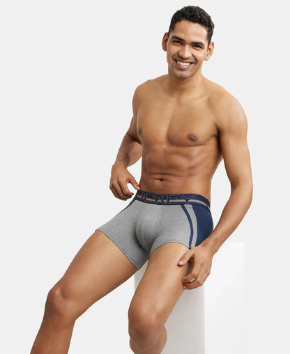 Jockey US21 Men's Super Combed Cotton Elastane Stretch Solid Trunk with Ultrasoft Waistband