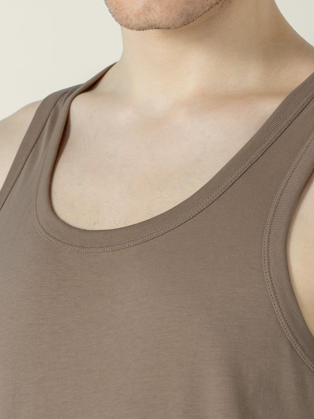 DAMENSCH Neo-Cotton Round Neck Vest for Man, Anti-Bacterial, Shape Retaining Vest, 100% Cotton Banyan for Men, Buttery Soft Inner Baniyan
