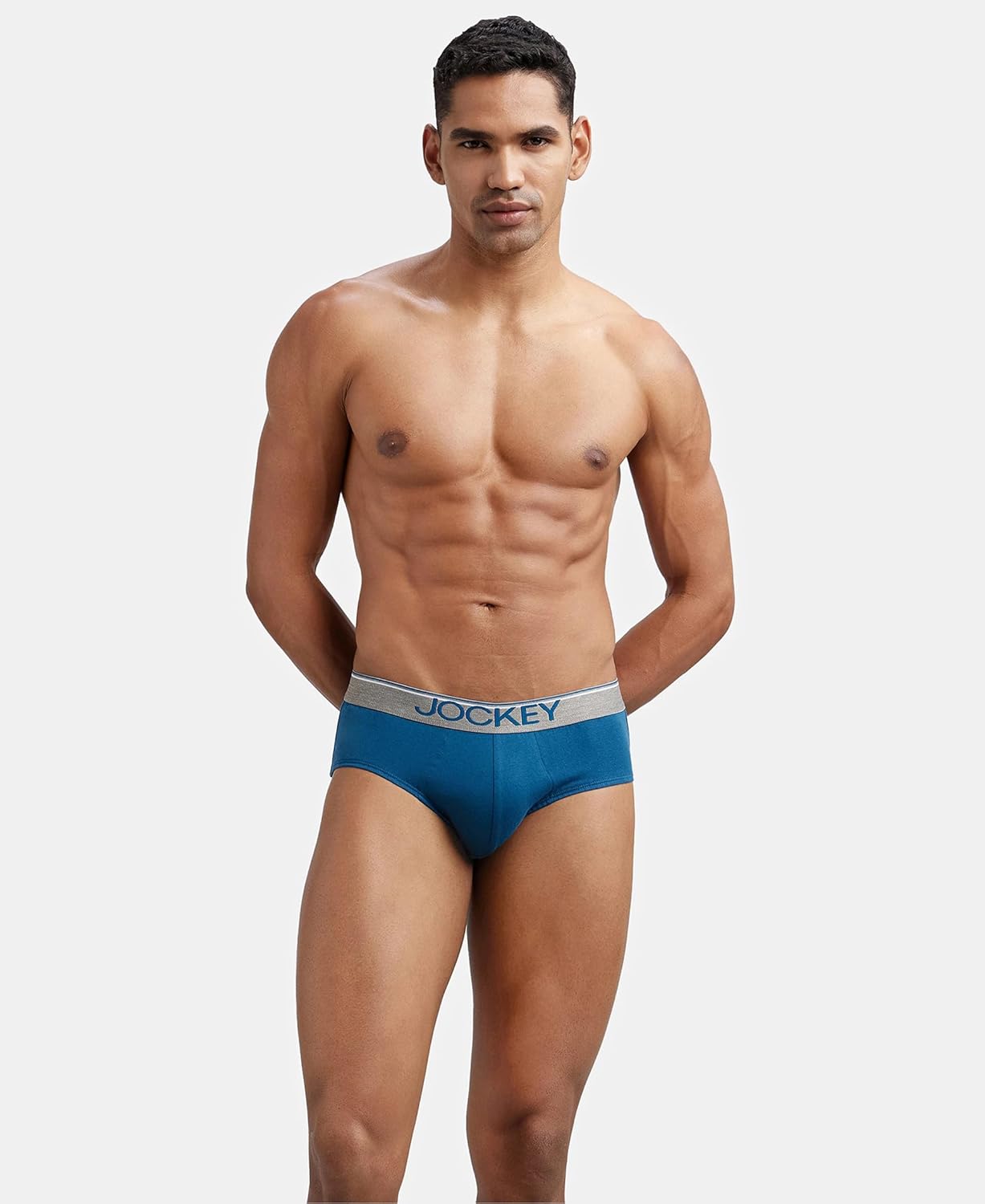 Jockey 8037 Men's Super Combed Cotton Solid Brief with Ultrasoft Waistband (Pack of 2)
