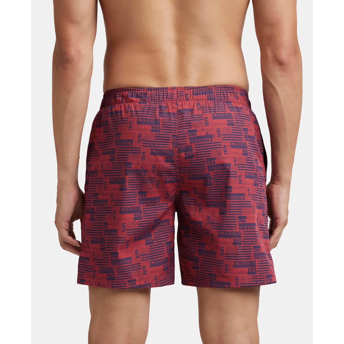 Jockey US57 Men's Super Combed Mercerized Cotton Woven Printed Boxer Shorts with Side Pocket (Pack of 2_Prints May Vary)