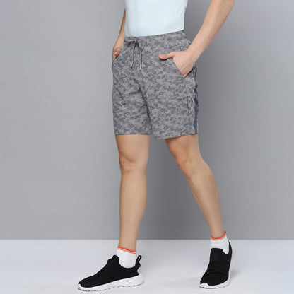 Sporto Men's Techno Printed Dry Fit Bermuda Short|Grey