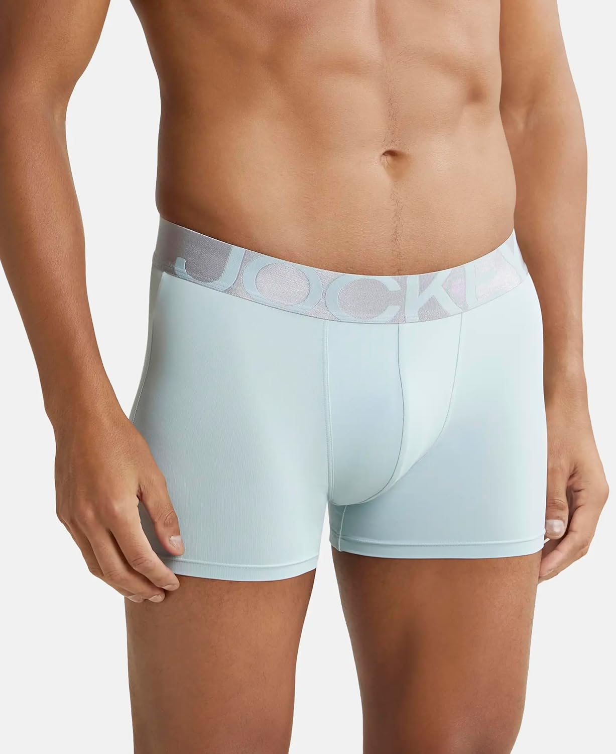 Jockey IC28 Men's Tactel Microfiber Elastane Stretch Solid Trunk with Moisture Move Treatment