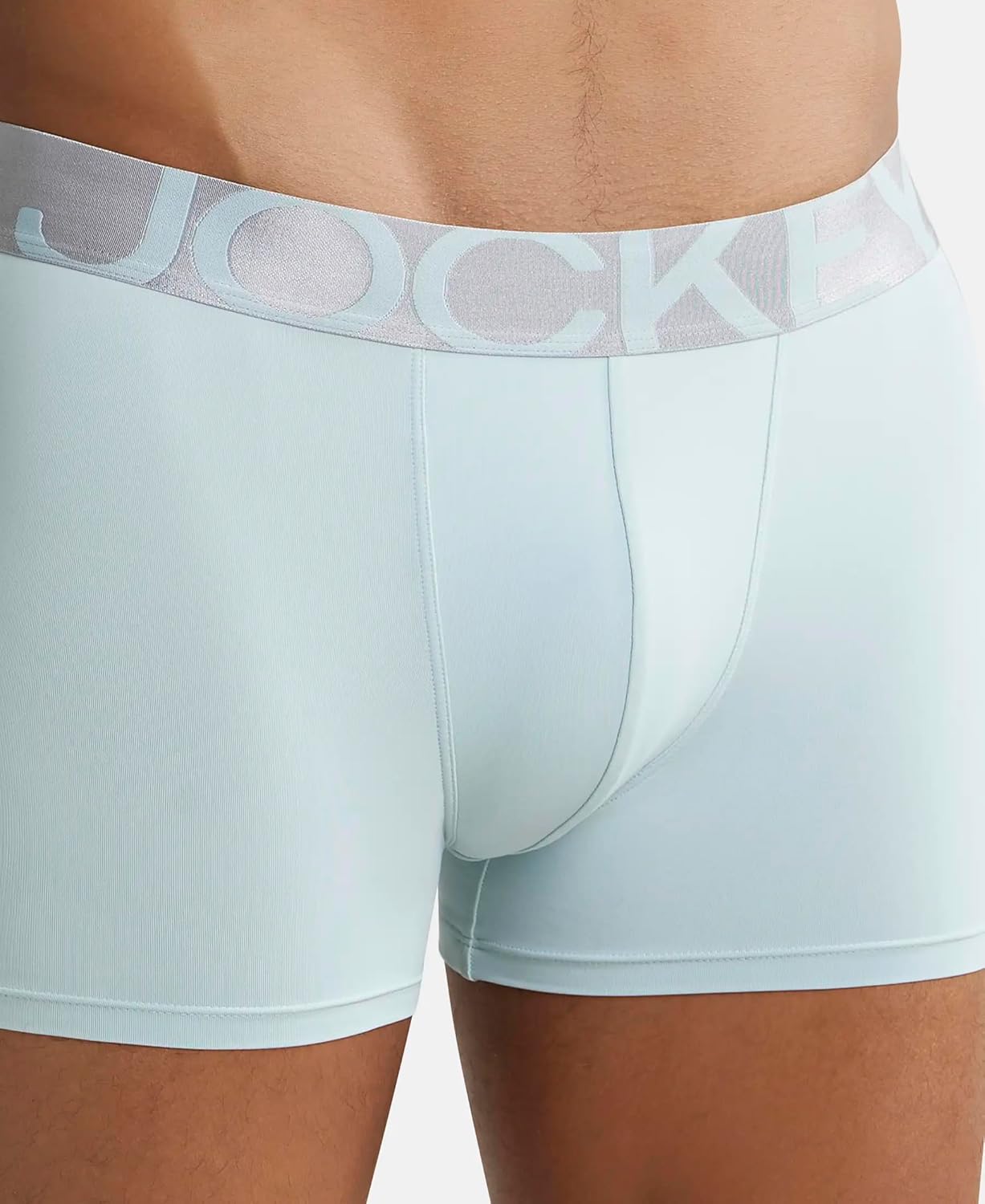 Jockey IC28 Men's Tactel Microfiber Elastane Stretch Solid Trunk with Moisture Move Treatment