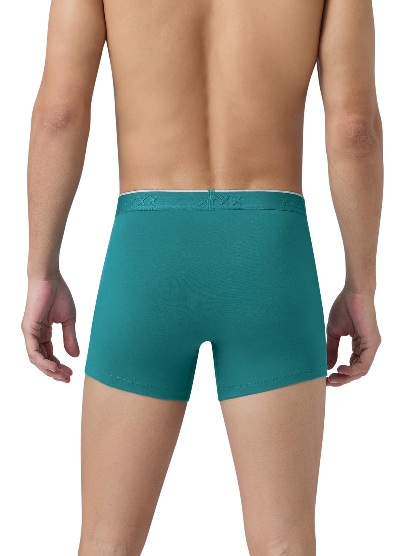XYXX Men's Crux 100% Super Combed Cotton Regular Fit Solid Antibacterial Trunks with No Marks Waistband
