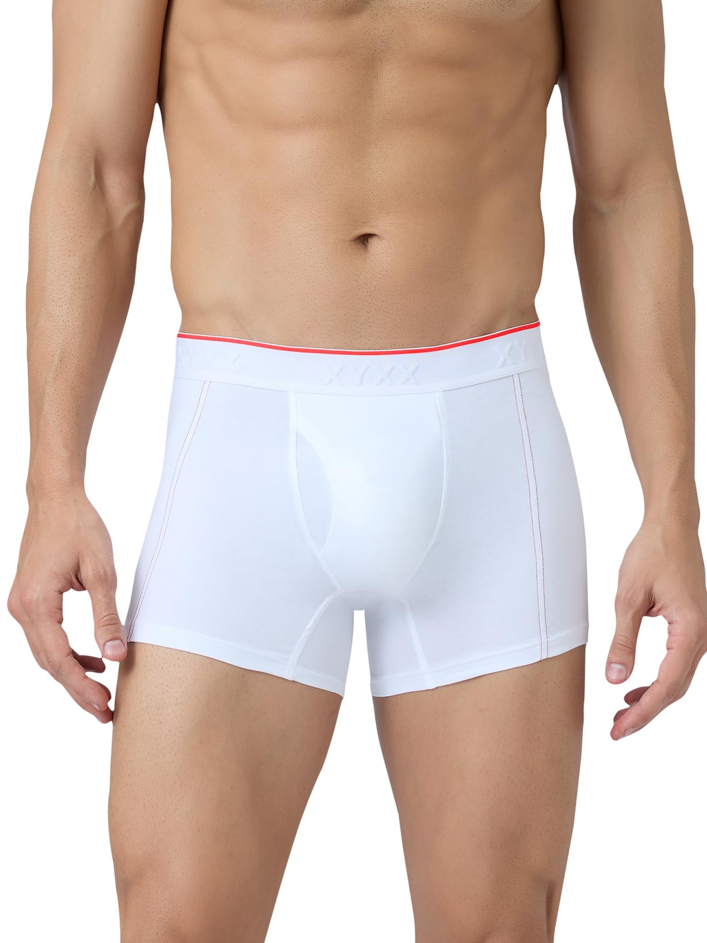 XYXX Men's Crux 100% Super Combed Cotton Regular Fit Solid Antibacterial Trunks with No Marks Waistband