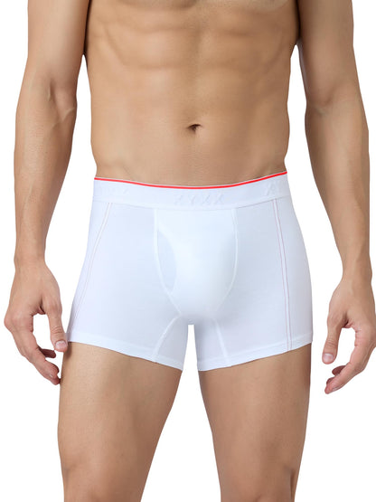 XYXX Men's Crux 100% Super Combed Cotton Regular Fit Solid Antibacterial Trunks with No Marks Waistband