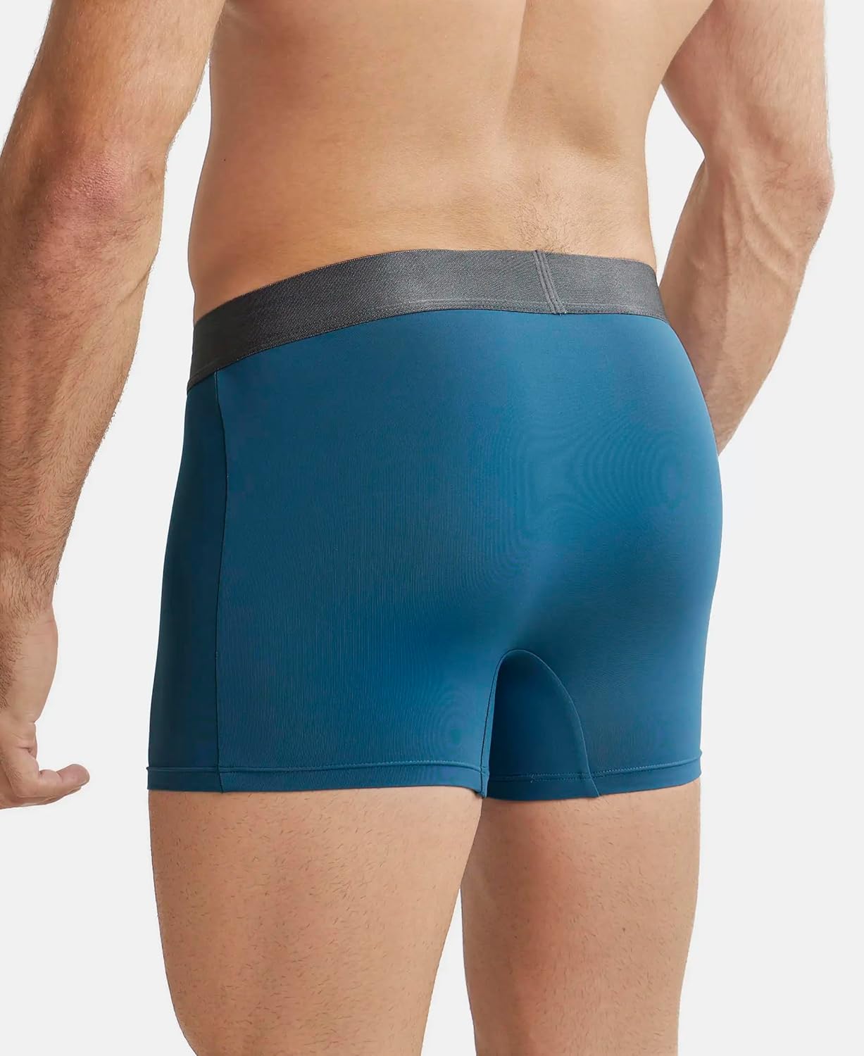 Jockey IC28 Men's Tactel Microfiber Elastane Stretch Solid Trunk with Moisture Move Treatment