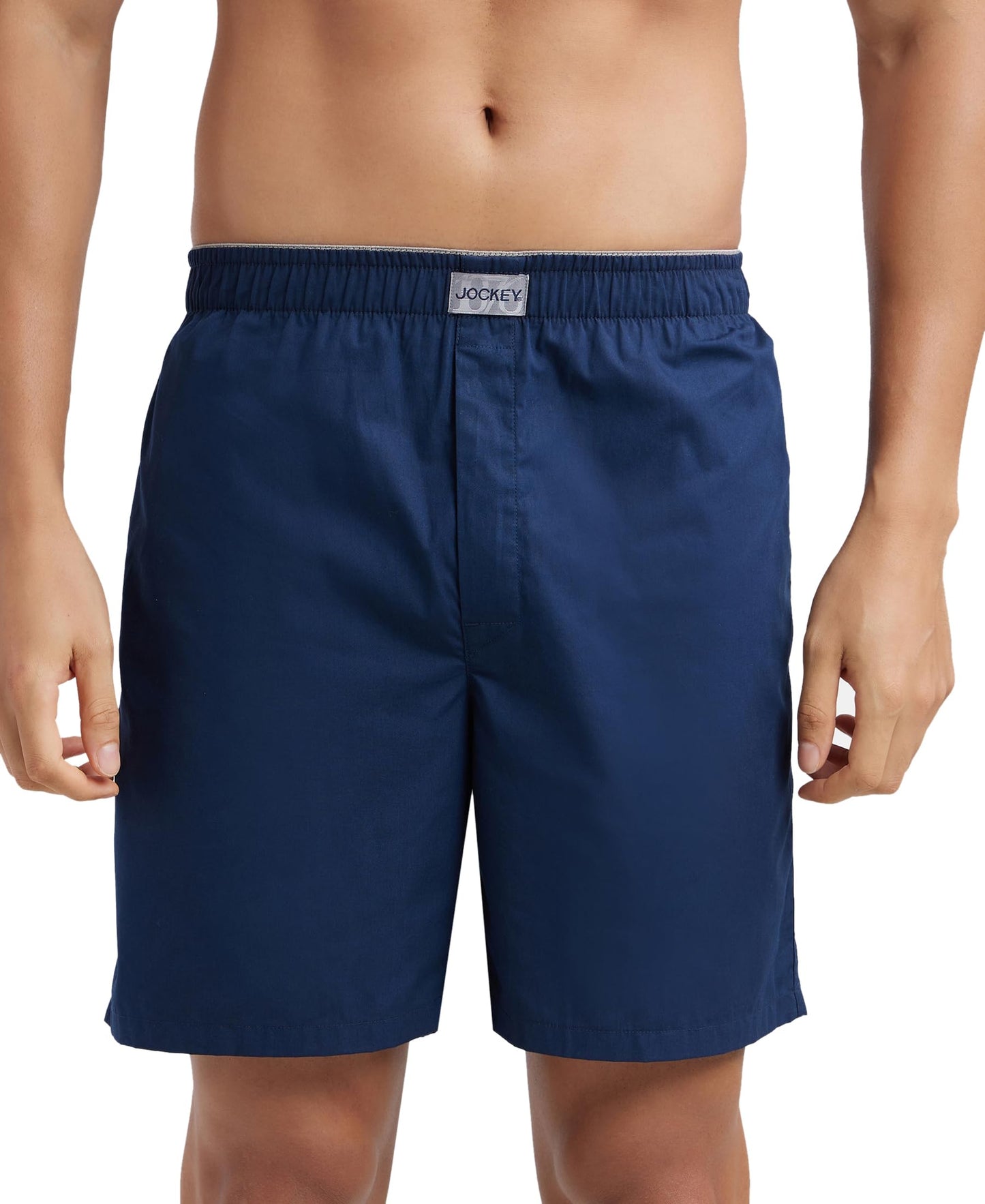 Jockey MC10 Men's Super Combed Mercerized Cotton Woven Fabric Boxer Shorts