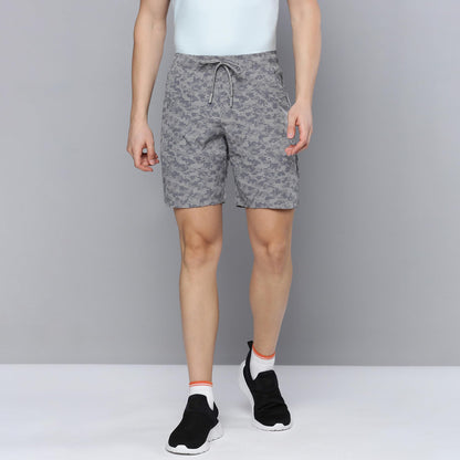Sporto Men's Techno Printed Dry Fit Bermuda Short|Grey
