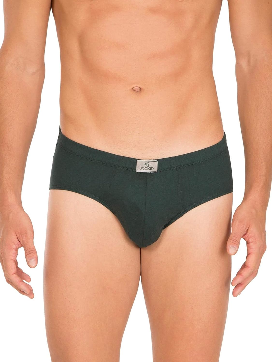 Jockey 8035 Men's Super Combed Cotton Solid Poco Brief with Ultrasoft Concealed Waistband (Pack of 2)