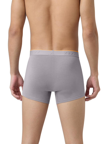 XYXX Men's Crux 100% Super Combed Cotton Regular Fit Solid Antibacterial Trunks with No Marks Waistband