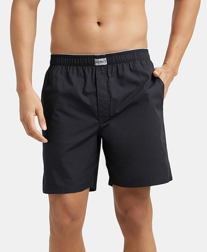 Jockey MC10 Men's Super Combed Mercerized Cotton Woven Fabric Boxer Shorts