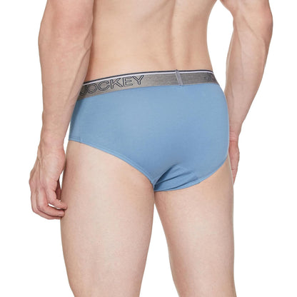 Jockey 8037 Men's Super Combed Cotton Solid Brief with Ultrasoft Waistband (Pack of 2)