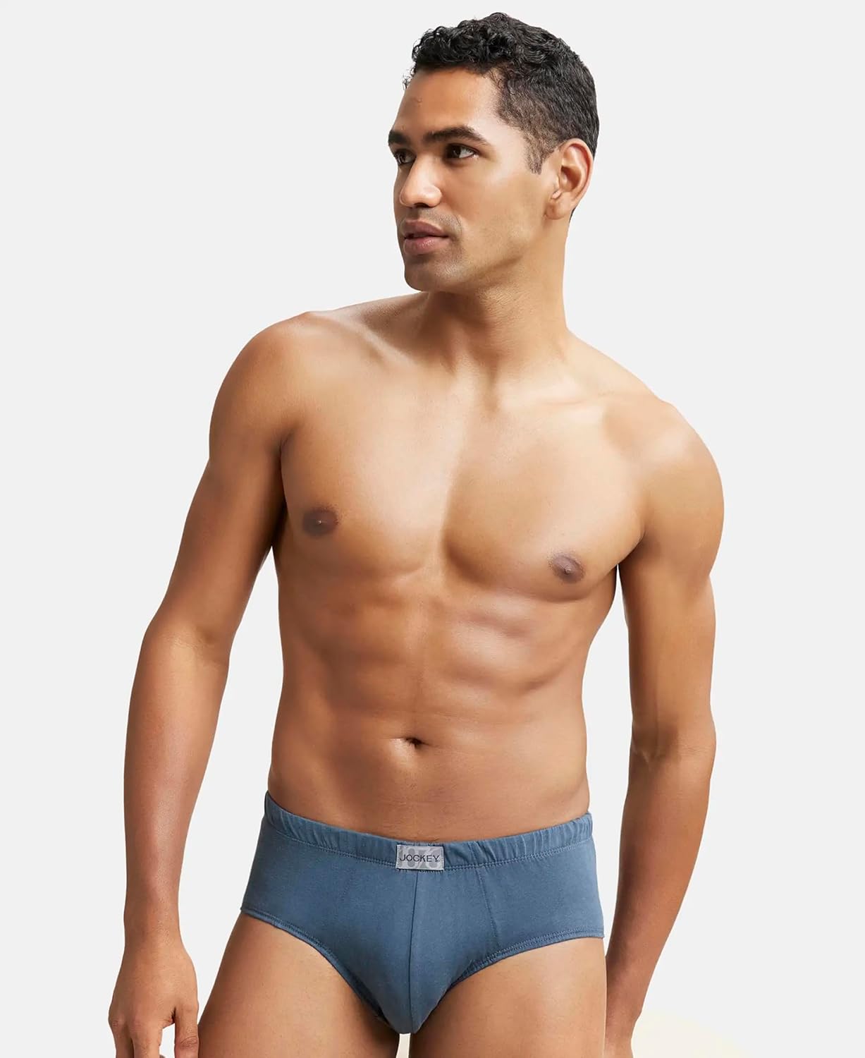 Jockey 8035 Men's Super Combed Cotton Solid Poco Brief with Ultrasoft Concealed Waistband (Pack of 2)