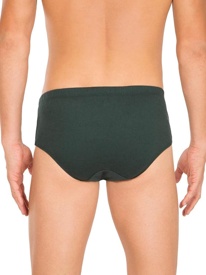 Jockey 8035 Men's Super Combed Cotton Solid Poco Brief with Ultrasoft Concealed Waistband (Pack of 2)
